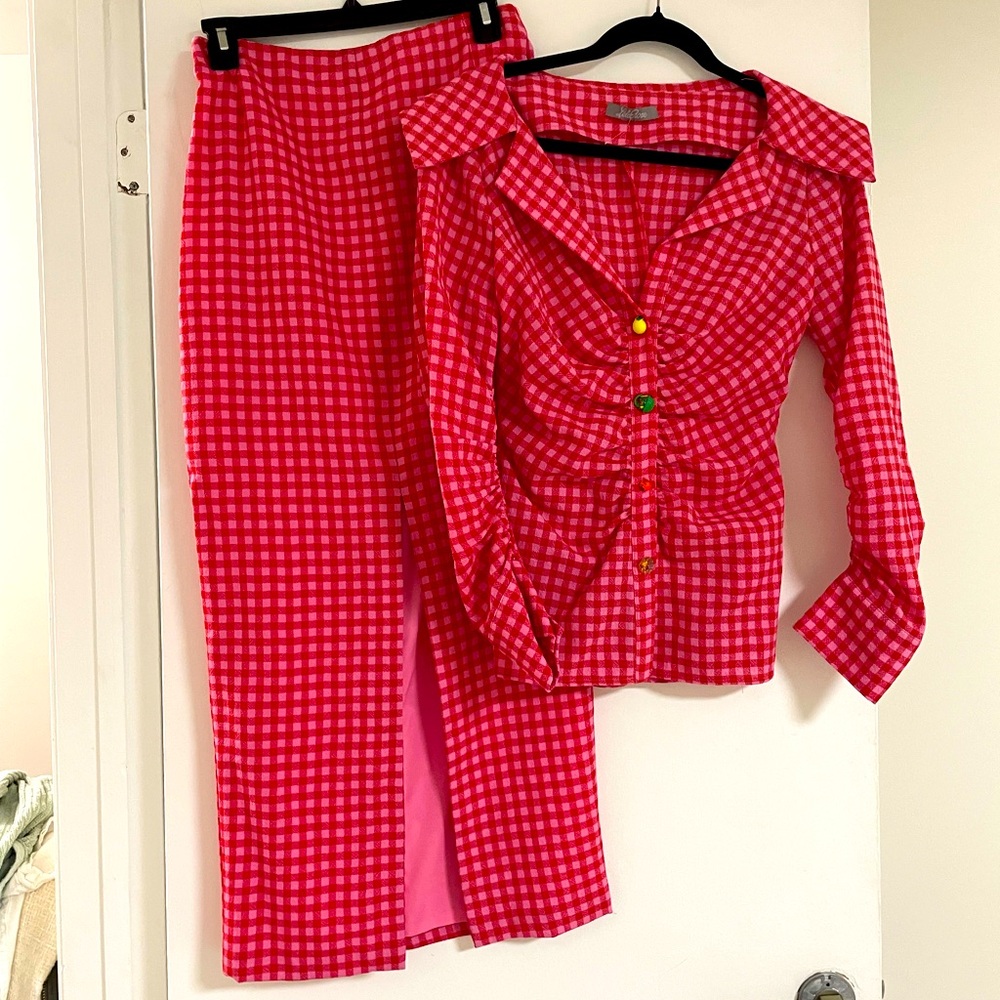 Vintage lela rose skirt set outfit size extra small/small